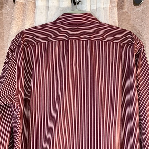 Paul Frederick Size 16 1/2 Slim Fit Non Iron Long Sleeve Button Down Shirt - Picture 9 of 11